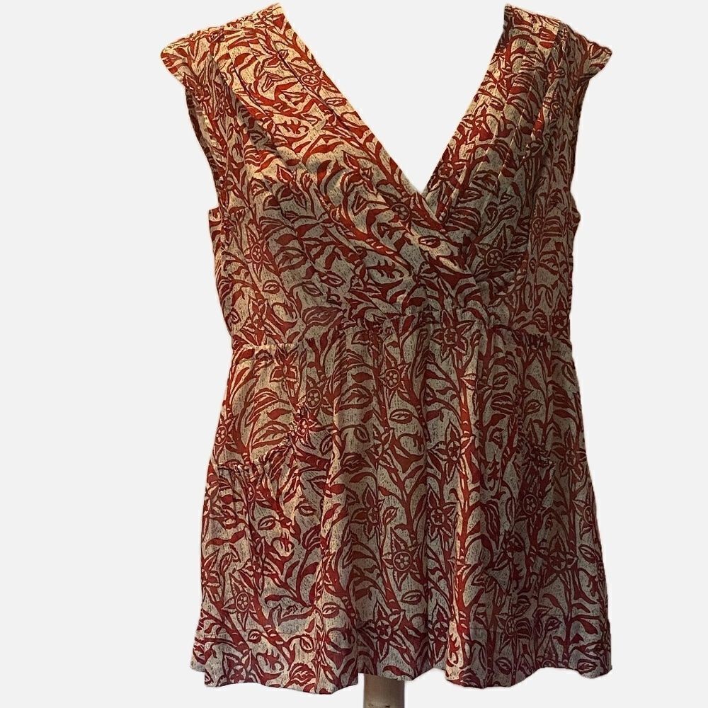 0153 Tracey Reese Neiman Marcus Top Shirt Blouse Size L NWT